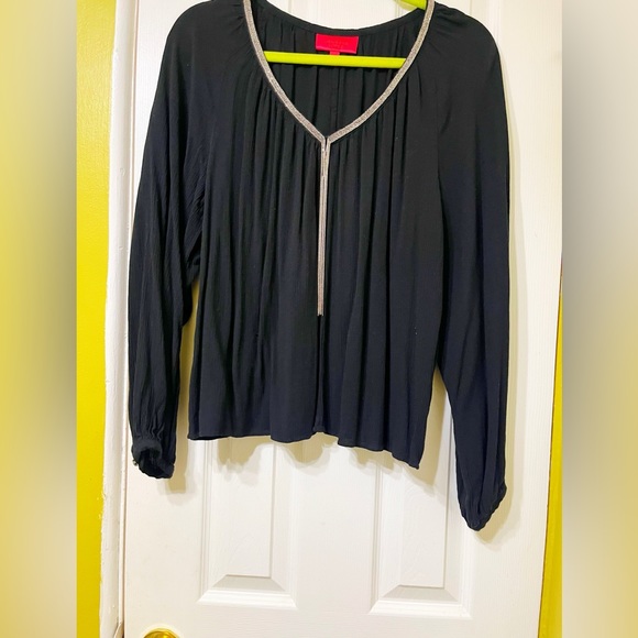 Medium Jennifer Lopez Black&Silver Blouse - Picture 1 of 5